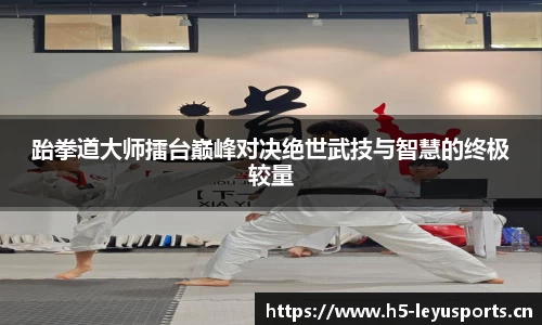 跆拳道大师擂台巅峰对决绝世武技与智慧的终极较量